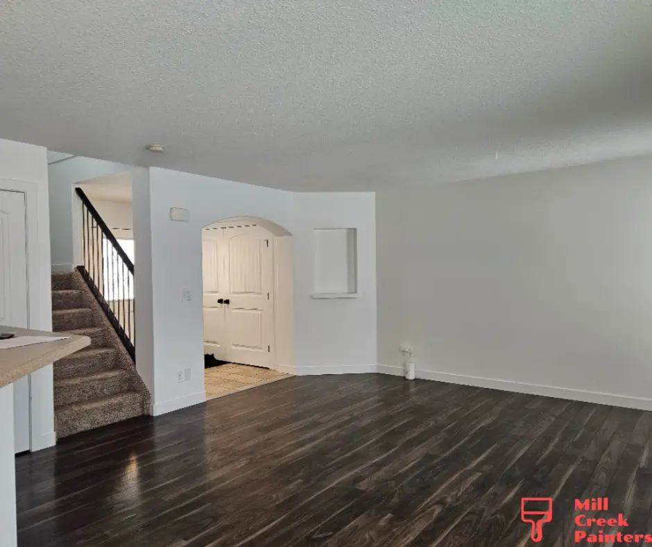 Professional interior painting project completed by Mill Creek Painters